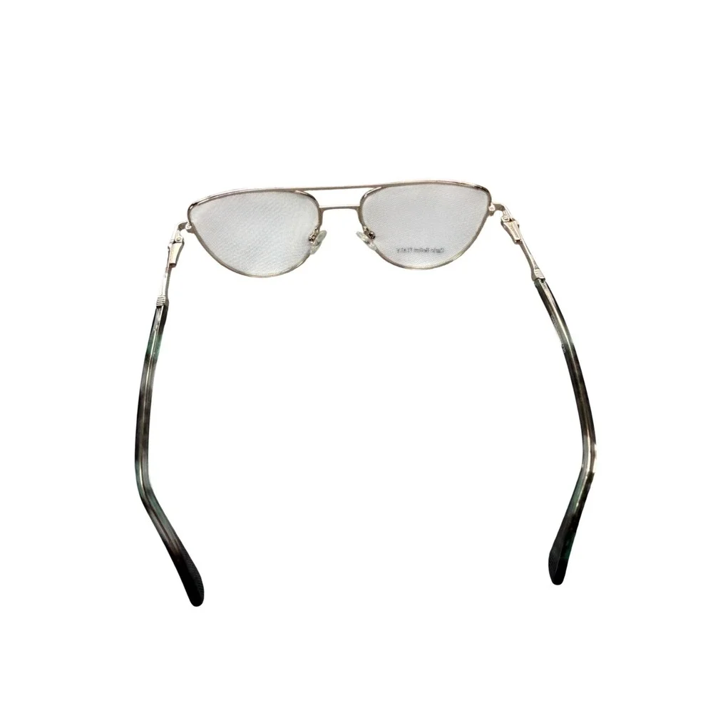 Carlo Bellini Eyeglasses Women Rose Gold Green Aviator 7730 Pilot Frames